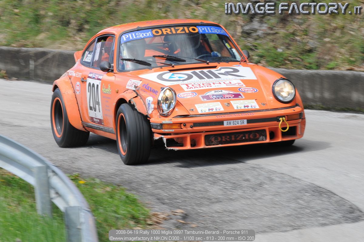 2008-04-19 Rally 1000 Miglia 0997 Tamburini-Berardi - Porsche 911